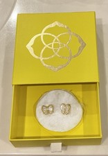 Kendra Scott Haley Bow Ivory Mother Of Pearl Earrings