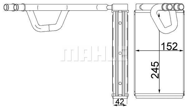 Mahle WäRmetauscher, Innenraumheizung Ah 232 000S-image