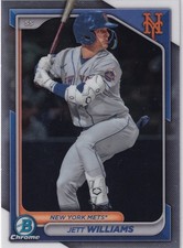 2024 Bowman Chrome Prospect Rookie Jett Williams #54 Mets