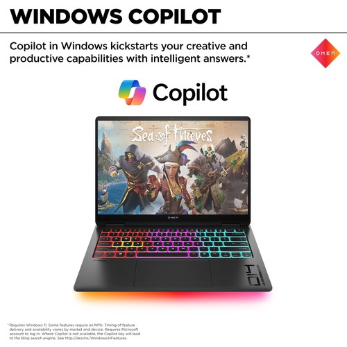 HP OMEN - Transcend 14" 120Hz 3K OLED Gaming Laptop - Intel Core Ultra 9-185H... - Picture 5 of 6