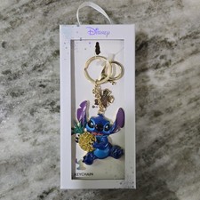 Disney Stitch Pineapple Bag Charm Keychain Lilo Stitch Purse Backpack Gift NWT