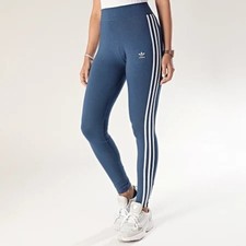 ADIDAS Women's ADICOLOR Sports blue  3-Stripes FM3286 Leggings BNWT