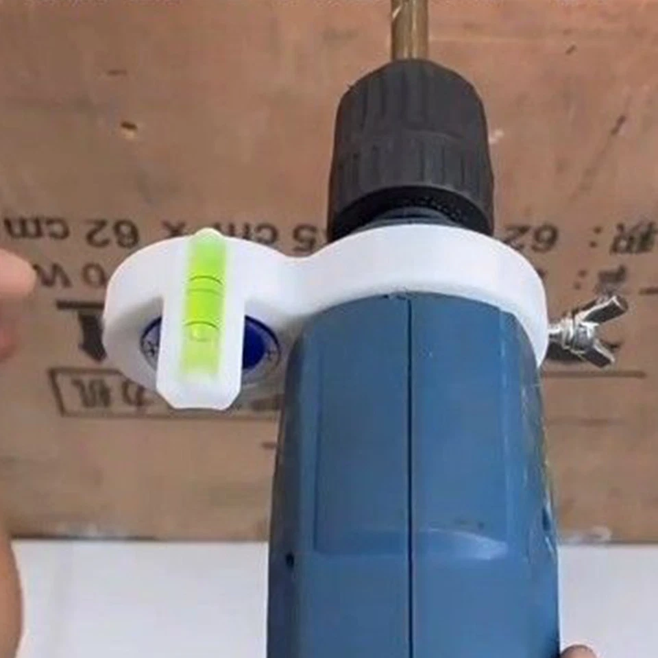 Herramienta auxiliar de nivelación de taladro eléctrico nivel de perforación de orificios para taladro atornillador Foto 3 de 4