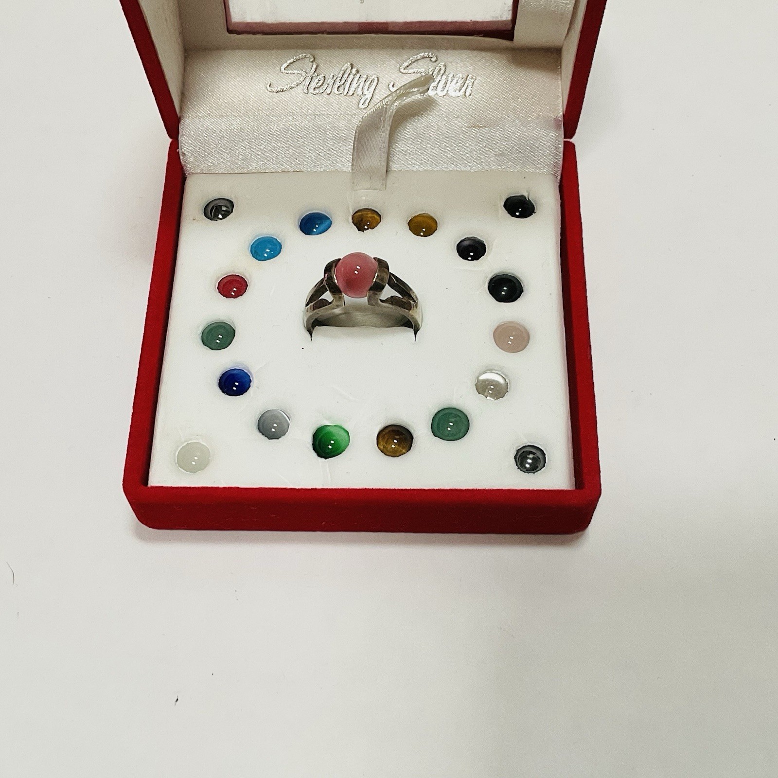 Sterling Silver Interchangeable Ring 20 Multicolo… - image 2