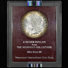 1897-p $1 MORGAN SILVER DOLLAR ✪ REDFIELD HOARD ✪ NGC MS-64 COLLECTION PARAMOUNT