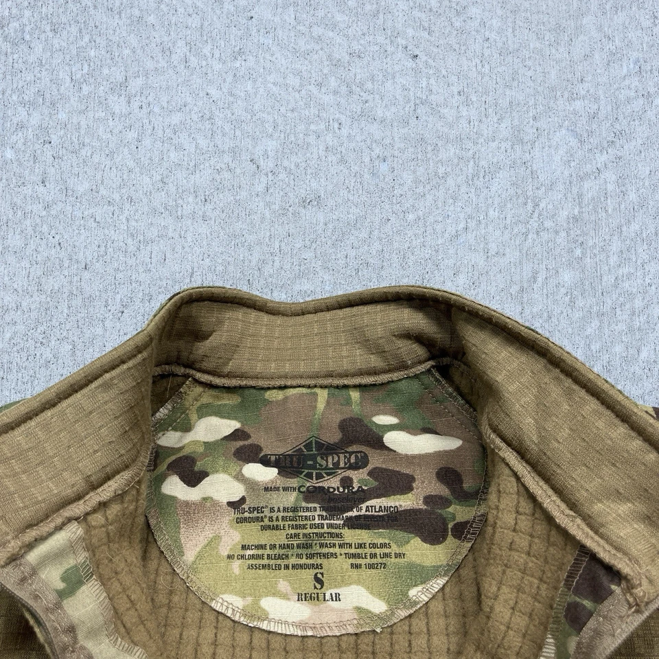 军事战斗衬衫 MultiCam Cordura 战术制服 Tru-Spec 男式小号 — 第 4/4 张图片