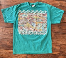 VTG 2001 Cabo San Lucas Mexico T Shirt Adult LG Artwork Green