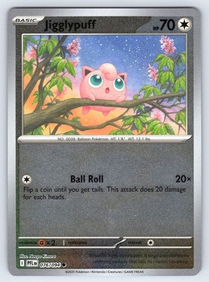 Jigglypuff Common ME02: Phantasmal Flames 076/094 NM
