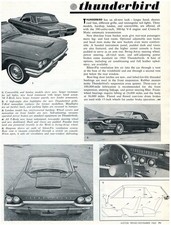1964 Ford Thunderbird Introduction Article 1964 Ford Thunderbird Introduction Article