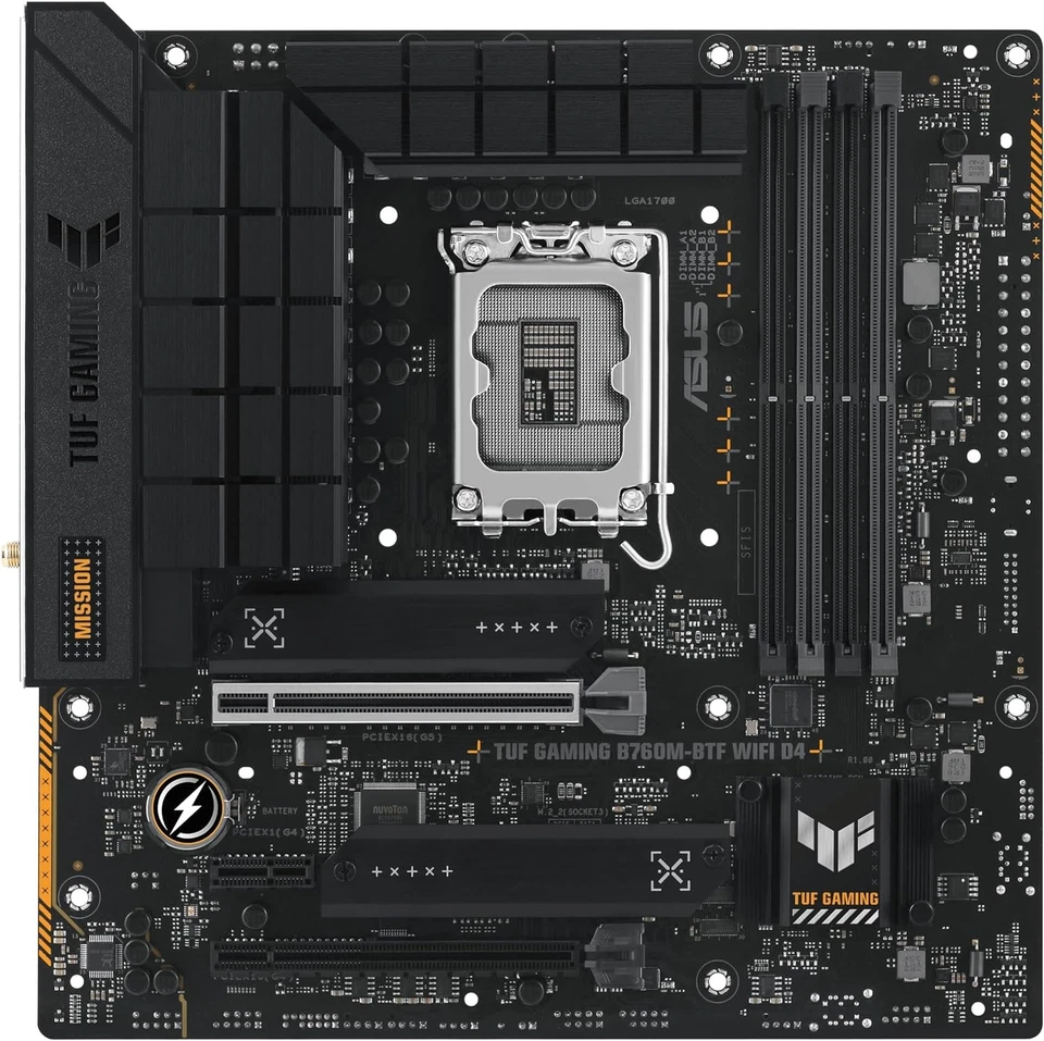 ASUS TUF Gaming B760M-BTF WiFi D4 Motherboard Socket Intel LGA 1700 (Intel B760, - Imagen 2 de 4