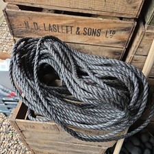 'EVERLASTO' BLACK POLYPROPYLENE POLYROPE POLY ROPE 12MM 25MTR LENGTH