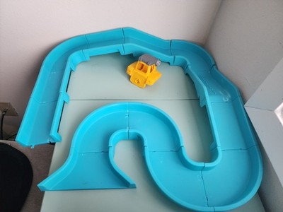 WowWee Power Treads Replacement Blue Stunt Track Ramp Lot 13 Piece W/Vehicle Top