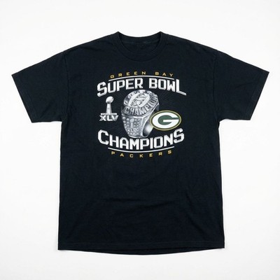 NFL T-Shirt Green Bay Packers Super Bowl Champions 2011 XLV Schwarz M Playoffs