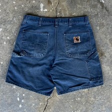 Carhartt B24 BLU blue work wear carpenter shorts
