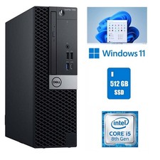 Dell OptiPlex 7060 Desktop Computer Core i5 8th Gen 16GB RAM 512GB SSD Windows11