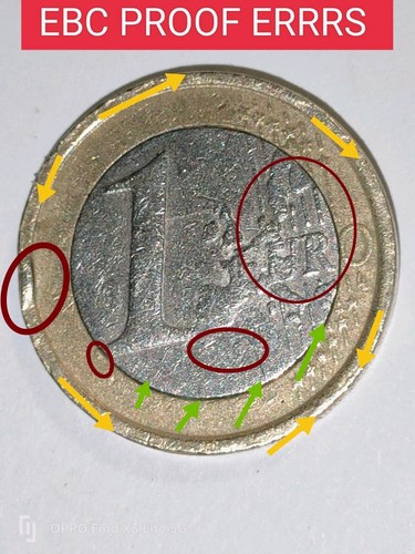 moneda de 1 euro.Sin Fecha.Visible.Autentica.ERRRS.EBC PROOF.Italia. - Imagen 9 de 23