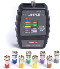 THE CIMPLE CO Coax Remote ID Finder Tester 8W – 8-Port Coax Cable Mapper NEW