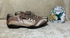 NUEVOS ZAPATOS ROCK NRK ORIGINALES PARA HOMBRE 9 CUERO FATIGADO DISEÑO HECHOS EN ESPAÑA
