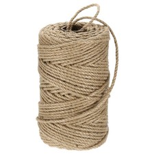 Natural Jute Twine String 328ft x 5mm Long Strong Ribbon Twine Rope Khaki