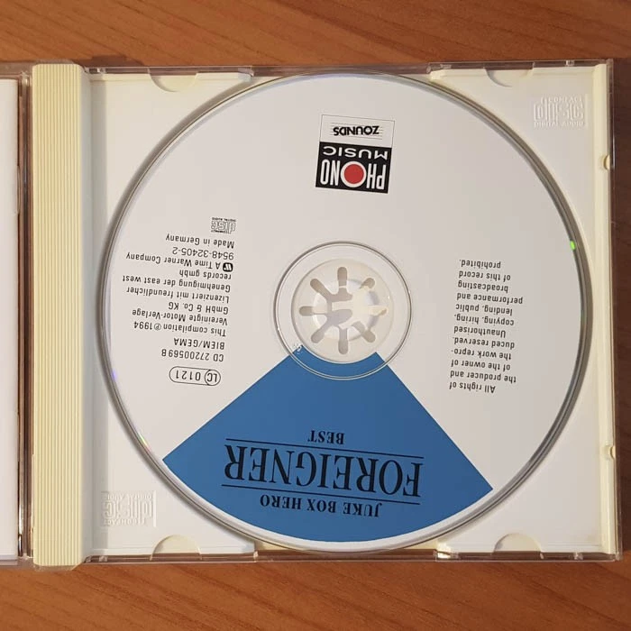 FOREIGNER Best - Jukebox Hero ZOUNDS NM/EX(CD) - Bild 3 von 4