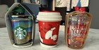 Lot Of Three Starbucks Cup Christmas Ornaments, Two Brand New One Gently Used ￼ — photo 1