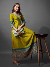 Fully Stitch Cotton Anarkali Gown  Stylish Indian Wear