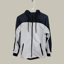 Under Armour The Swacket Mens Small Gray Black Full Zip Hooded Jacket 1280792