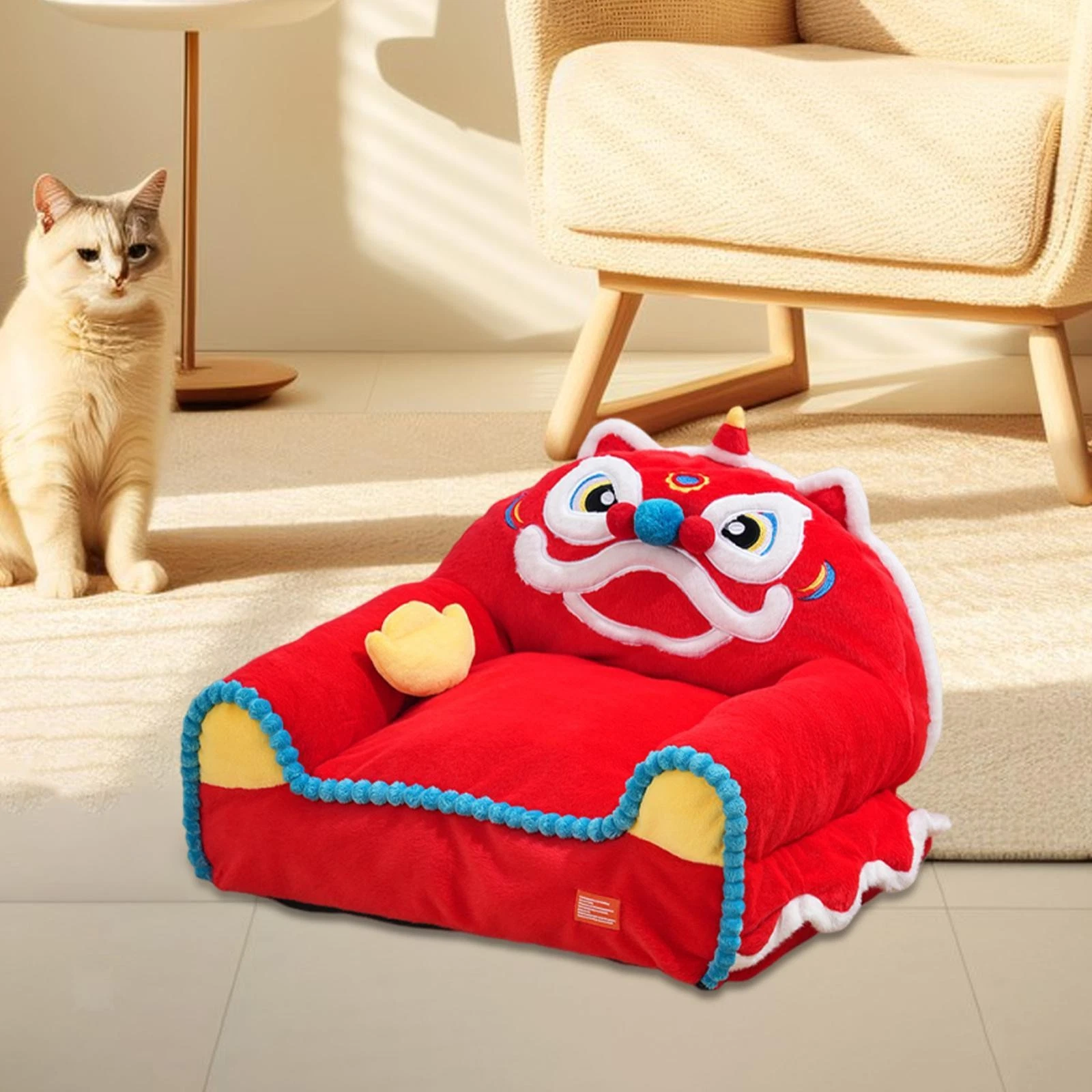 Pet Couch Bed Nonskid Bottom Comfortable Pets Accessories Cute Cat Couch Bed