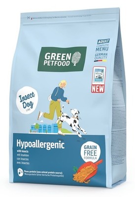 GREEN PETFOOD InsectDog Hypoallergenic getreidefreies Futter Insektenprotein 3kg