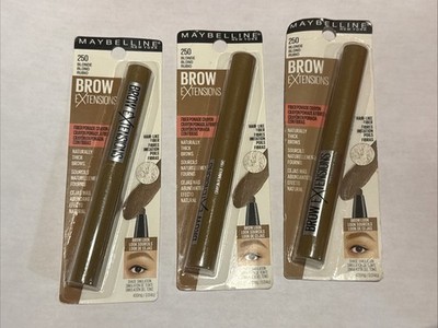 (3) Maybelline Brow Extensions Fiber Pomade Crayon Sealed 250 - Blonde