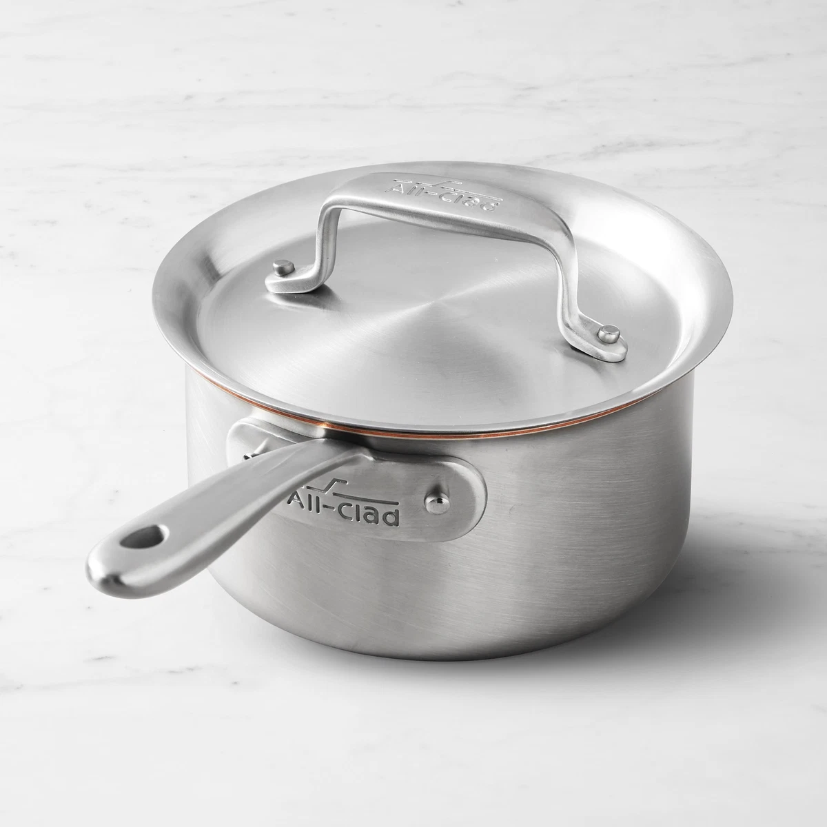 All Clad D5 Brushed Stainless 1.5 qt. Sauce Pan with Lid