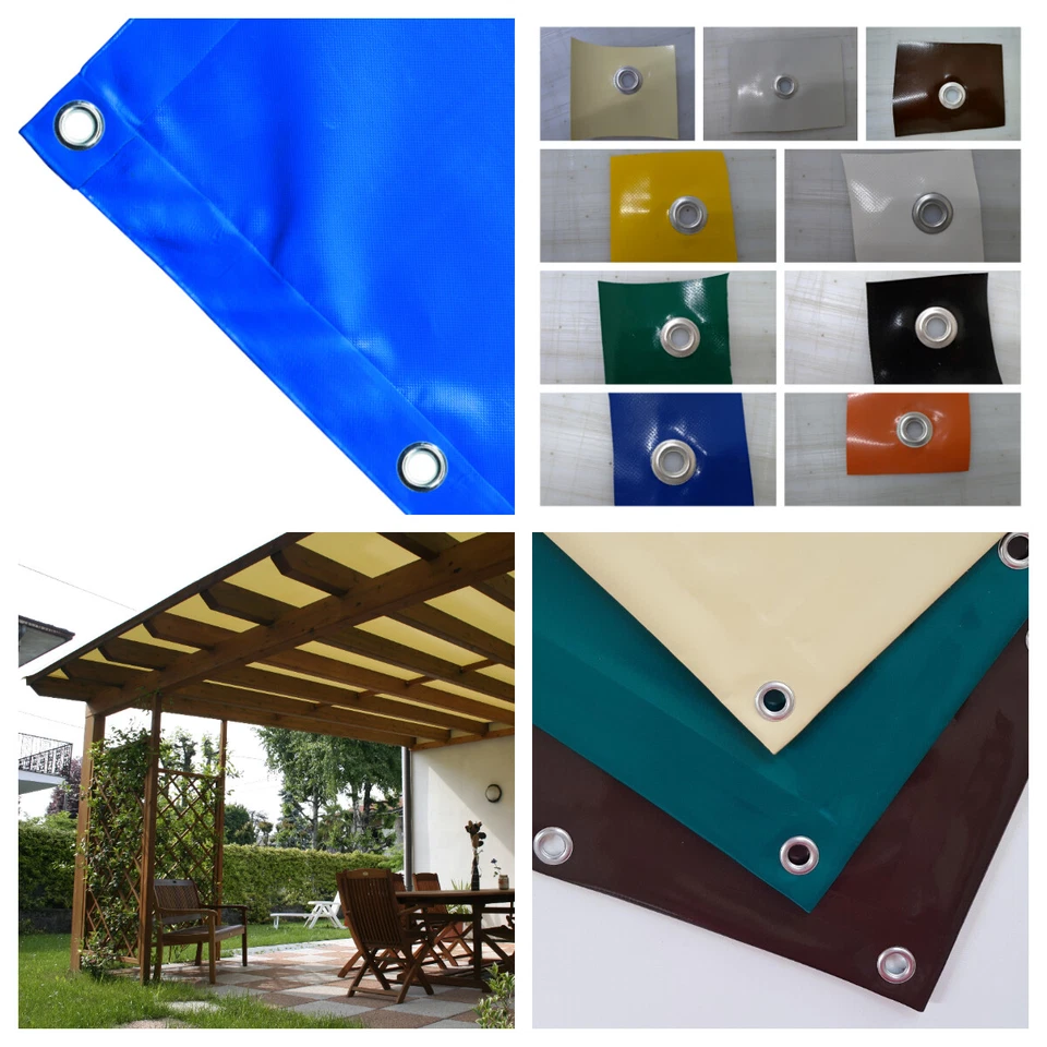 TELO TELONE OCCHIELLATO IMPERMEABILE IN PVC CON OCCHIELLI ULTRA RESISTENTE - Imagen 2 de 2