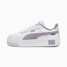 Puma Damenschuhe Carina Straße, Platform - 30 (Weiß / Pale Plum / Silber Mist)