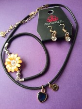 Little Girl Teen Jewelry Lot, Paparazzi Earrings, Claire's BFF Charm Necklace