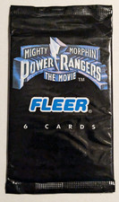 1995 Mighty Morphin Power Rangers the Movie Fleer Trading Cards pack 2 packs