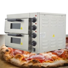 220V 3KW Commercial Double-deck Pizza Electric Oven Bread Baking Oven Cakes Meat
