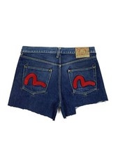 EVISU Jeans Shorts Men 32 Blue Made in Japan