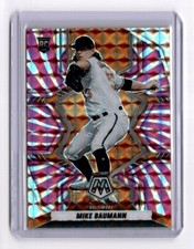 2022 Mosaic Baseball MIKE BAUMANN RC FOTL Pink Swirl Numbered /12 #207 SSP