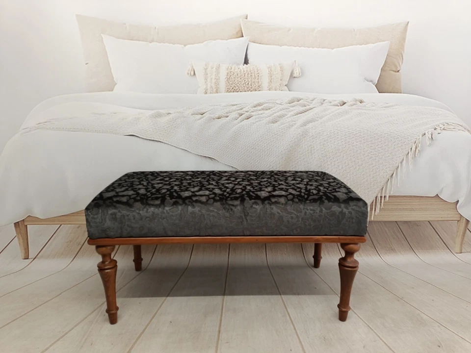 Upholstered bench, Purse bench, Hallway bench, Bench with cushion, Window bench - Image 2 of 4