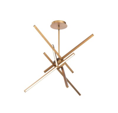 WAC Lighting | Parallax 29 Inch Pendant Light in Antiqued Bronze - PD-73129-AB