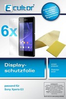 6X Schutzfolie FüR Ecultor Sony Xperia E3 Klare Display Crystalclear Unsichtbar