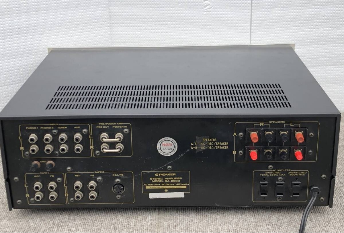 Pioneer SA-8900 Integrated Amplifier 100V Perfect operation