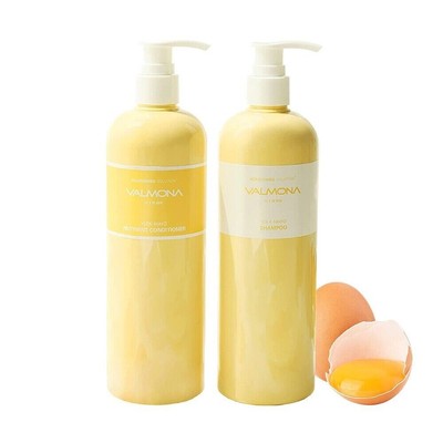 Valmona Ylok-Mayo Egg Deep Shampoo & Nutrient Conditioner Sets 480ml / K-Beauty
