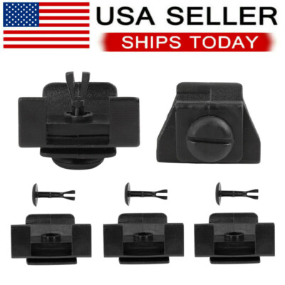 5 Clips & 5 Pins Fender Liner & Bumper Cover Retainer Kit For Toyota Lexus USA