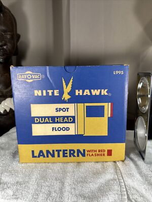 NEW DEADSTOCK Vintage Rayovac Nite Hawk Lantern Flashlight L995+