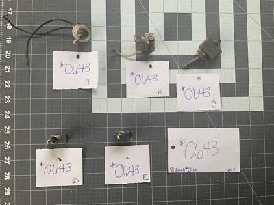 Vintage Toggle Switches, Various Styles And Sizes, Selling As A Lot 5
