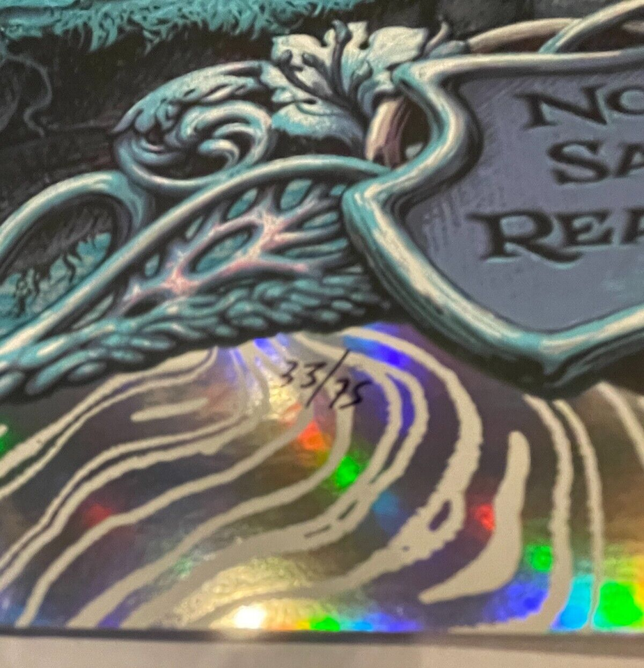 Trey Anastasio & Goose Reading PA Poster By NC Winters S/N Foil AE 33/