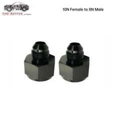 2PCS 10 AN Female to 8 AN Male AN Flare Fitting Reducer Adapter 10AN to 8AN