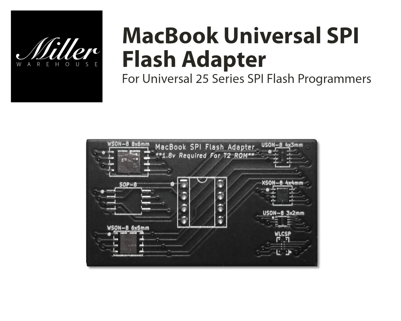 MacBook SPI Flash Adapter - T2 ROM, EFI, Bluetooth, WiFi and More!!!