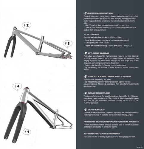 NEU: SUNN BMX Carbon Gabel 20 zoll tapered, M3.1 200mm Schaft, 320mm Einbauhöhe - Bild 5 von 5